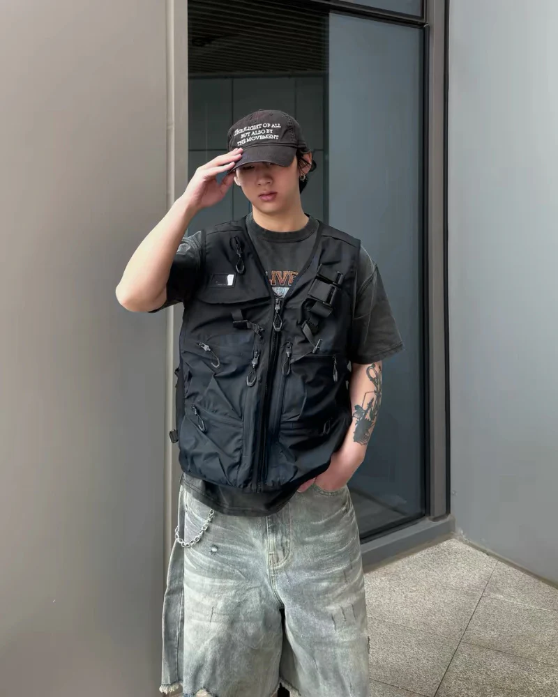Functional Multi-pocket Men's Outdoor Tactical Vest - Image 6