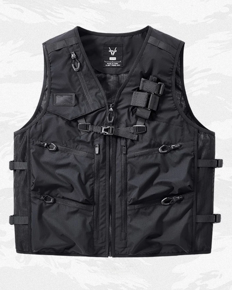 Functional Multi-pocket Men's Outdoor Tactical Vest - Image 7