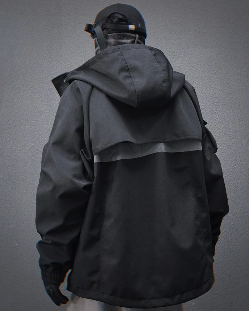 Functional Multi-Pocket Unisex Hooded Jacket - Image 3