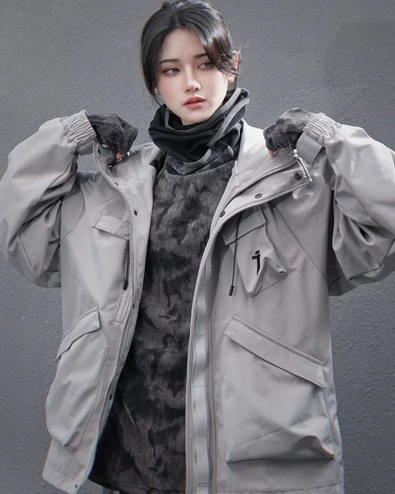 Functional Multi-Pocket Unisex Hooded Jacket - Image 8