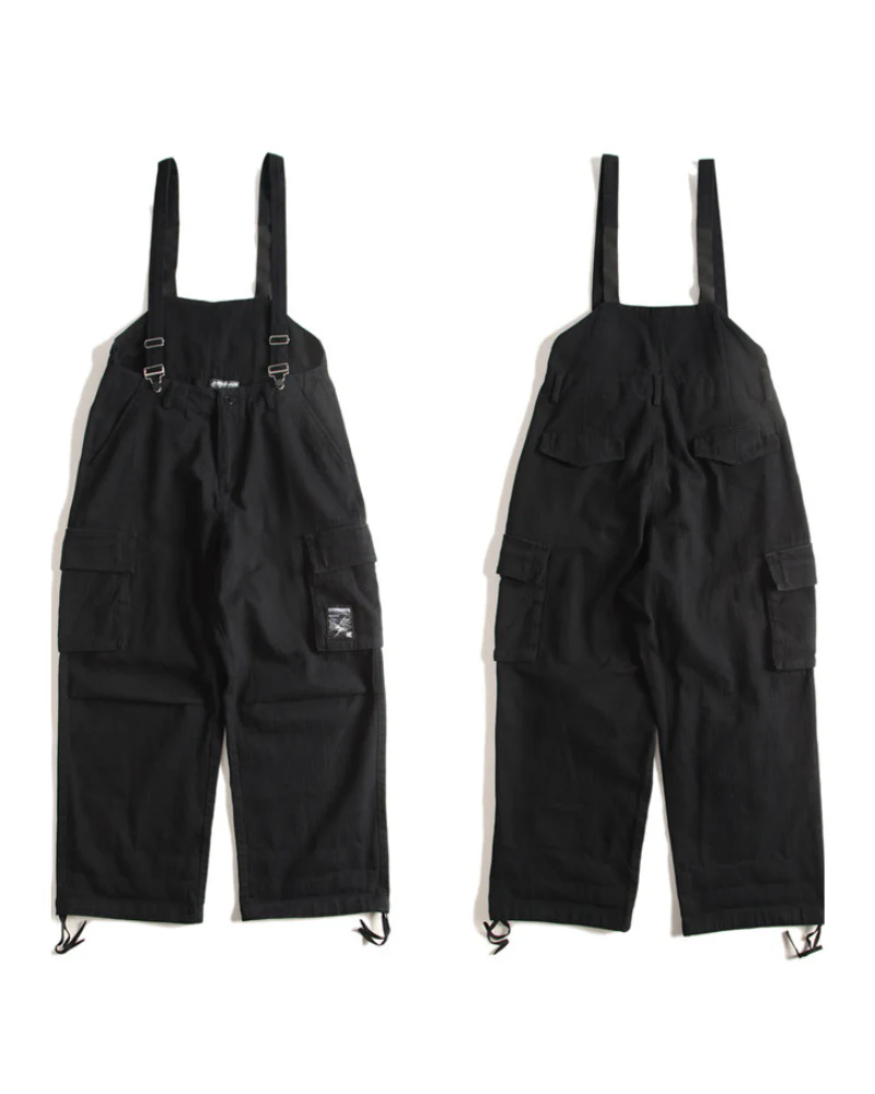 Functional Multi-Pocket Utility Overall Pants - Image 2