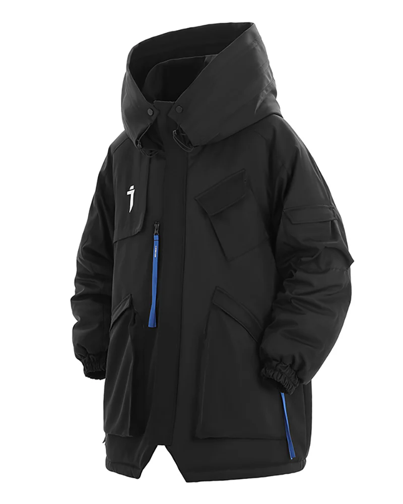 Functional Multi-Pockets Unisex Winter Techwear Jacket - Image 2
