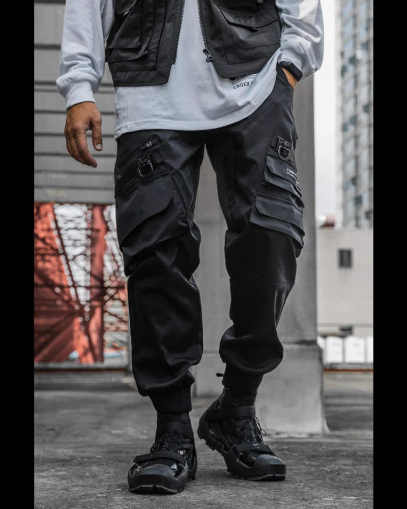 Functional Paratrooper Black Cargo Pants - Image 6