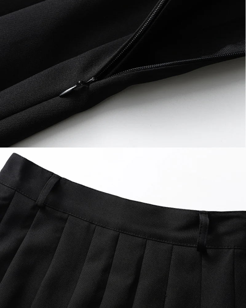 Functional Pocket Black Cargo Skirt - Image 7