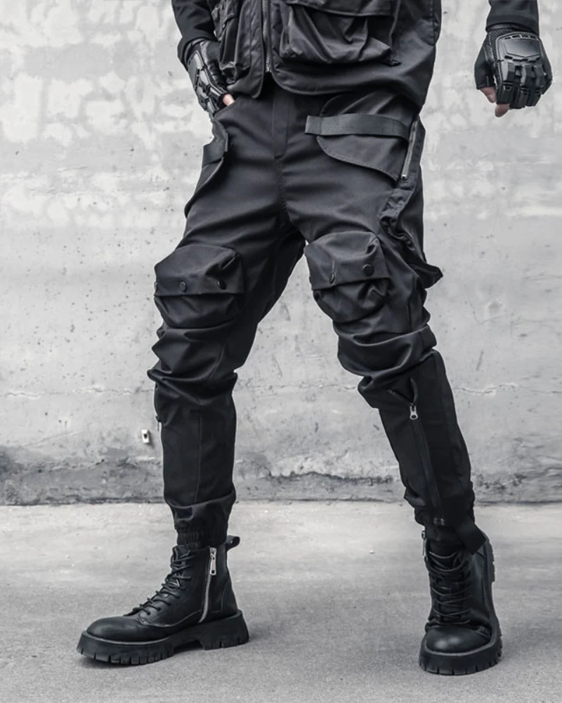 Functional Pocket Zipper Cargo Pants - Image 5