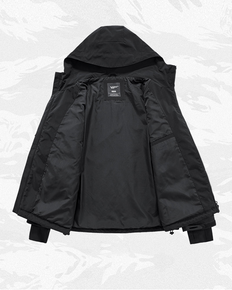 Functional Techwear Multi-pocket Hooded Jacket - Image 4