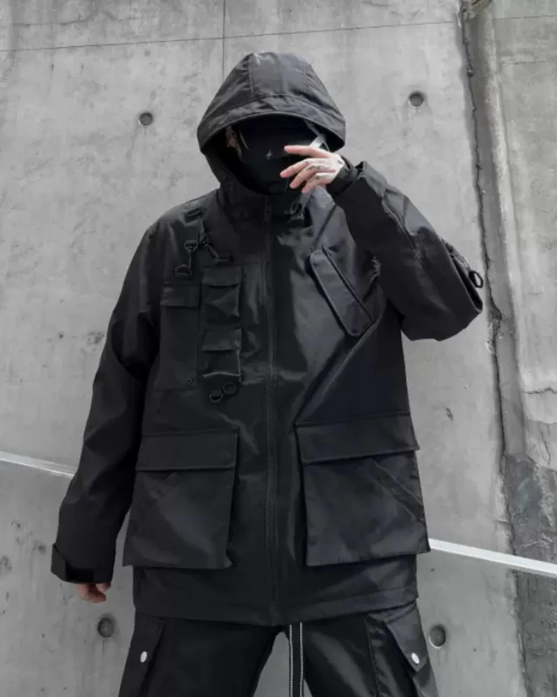 Functional Techwear Multi-Pocket Jacket - Image 4