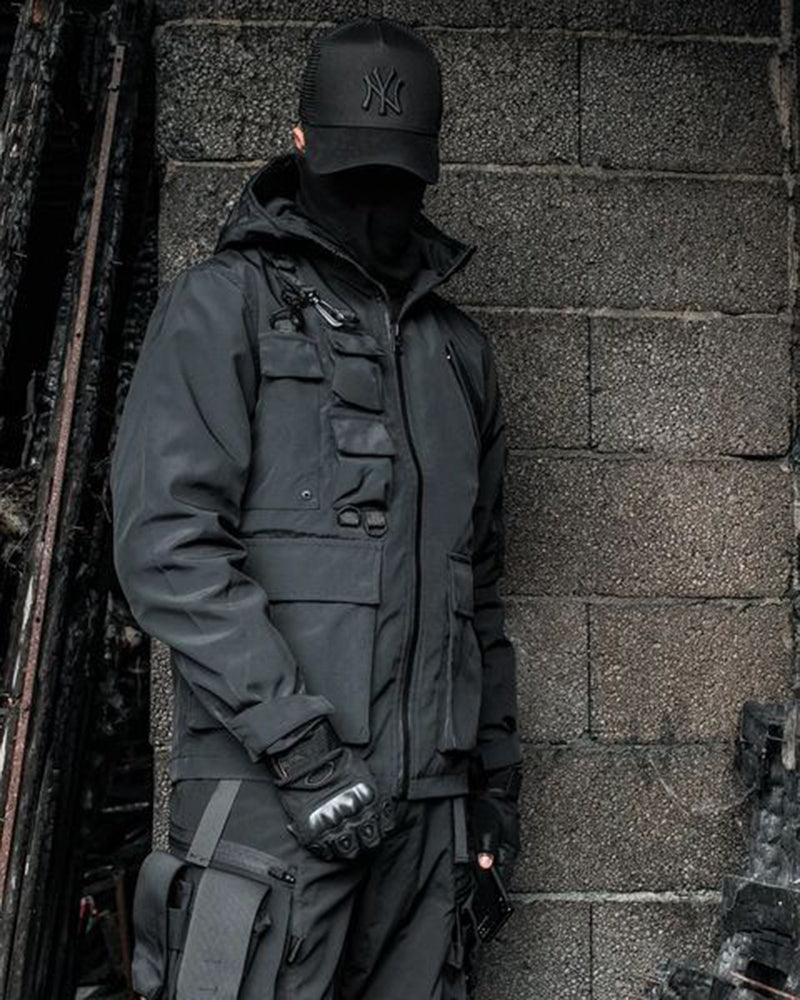 Functional Techwear Multi-Pocket Jacket - Image 9