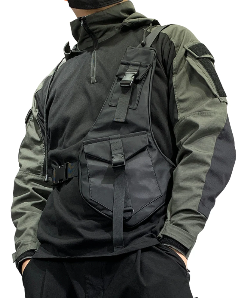 Functional Vest Fashion Chest Bag - Image 5