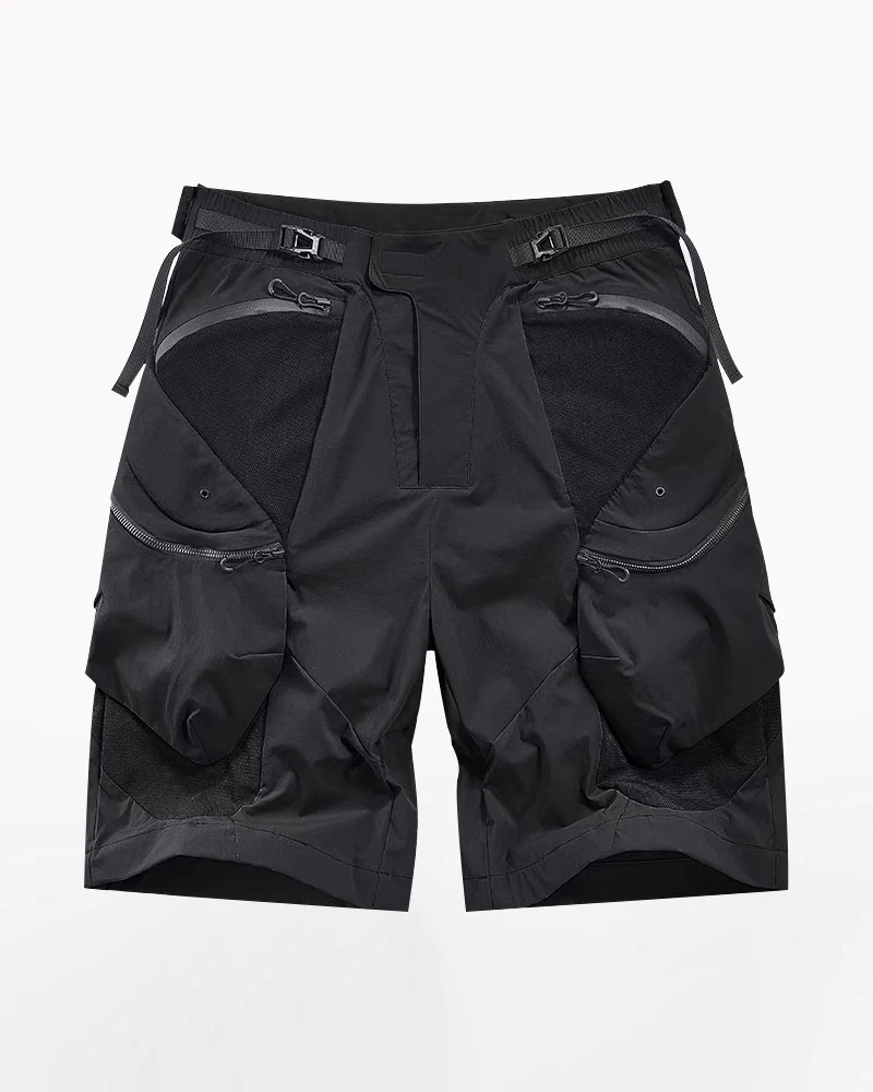 Functional Zipper Pockets Cargo Shorts
