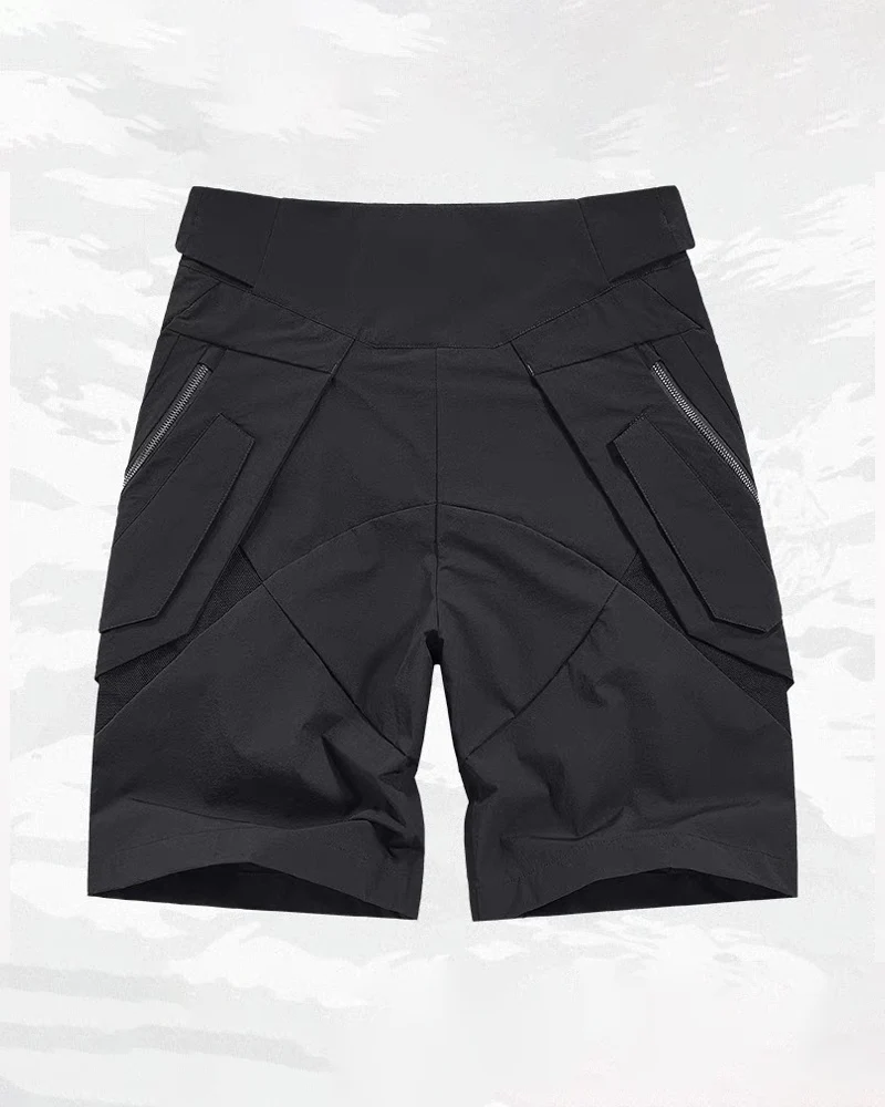 Functional Zipper Pockets Cargo Shorts - Image 2