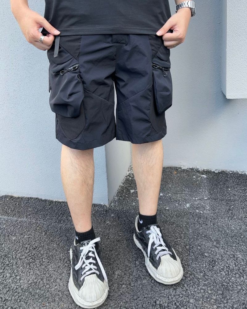 Functional Zipper Pockets Cargo Shorts - Image 4