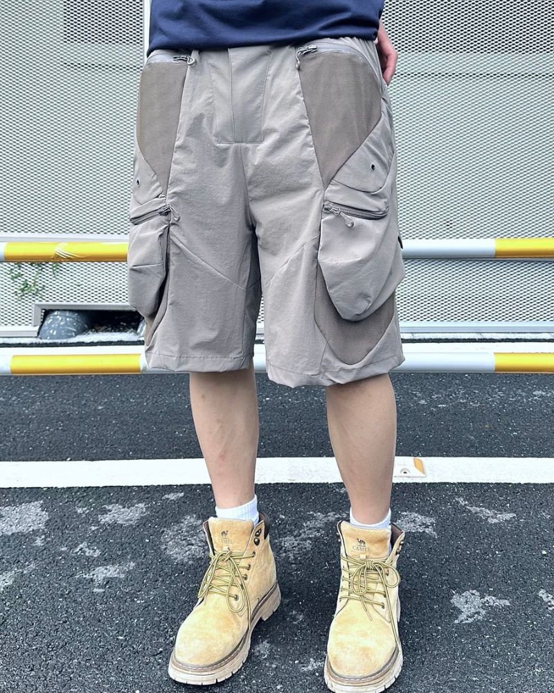 Functional Zipper Pockets Cargo Shorts - Image 8