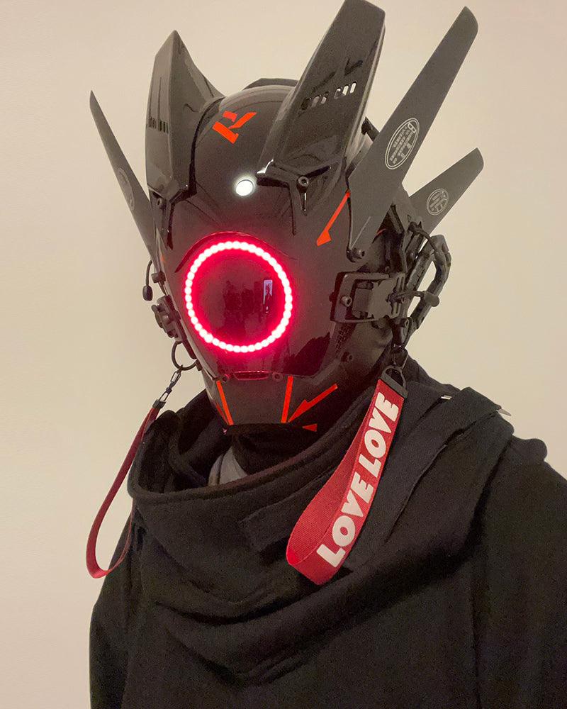 Future Cosplay LED Cyberpunk Helmet Mask - Image 10