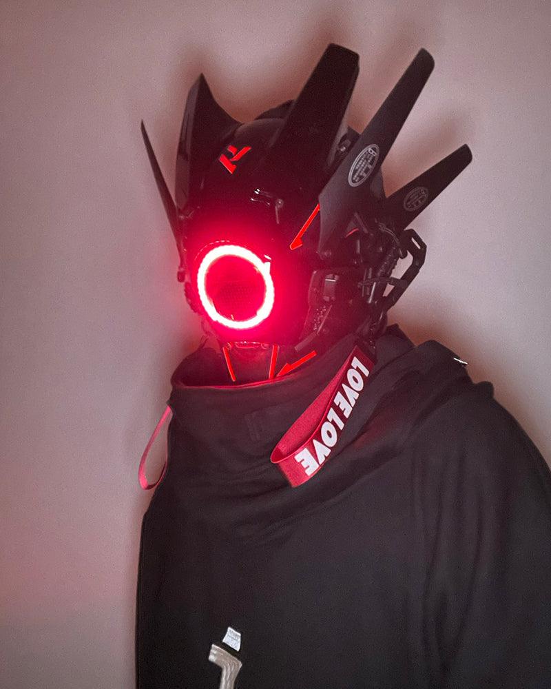 Future Cosplay LED Cyberpunk Helmet Mask - Image 11
