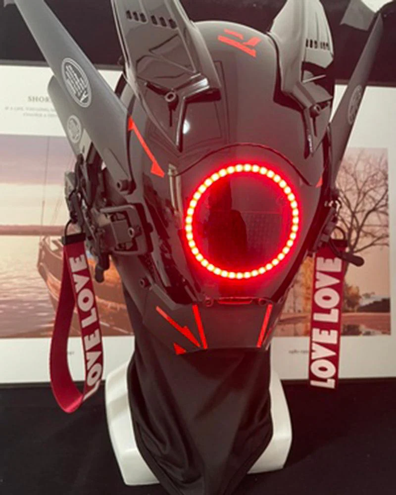 Future Cosplay LED Cyberpunk Helmet Mask - Image 13