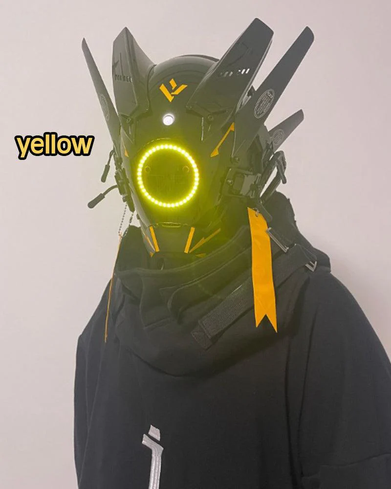 Future Cosplay LED Cyberpunk Helmet Mask - Image 19