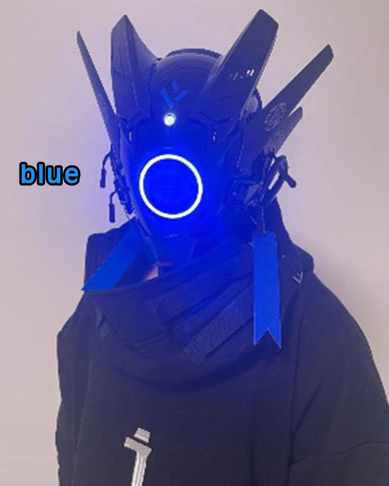 Future Cosplay LED Cyberpunk Helmet Mask - Image 21