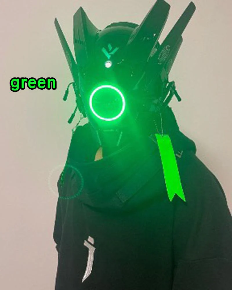Future Cosplay LED Cyberpunk Helmet Mask - Image 23