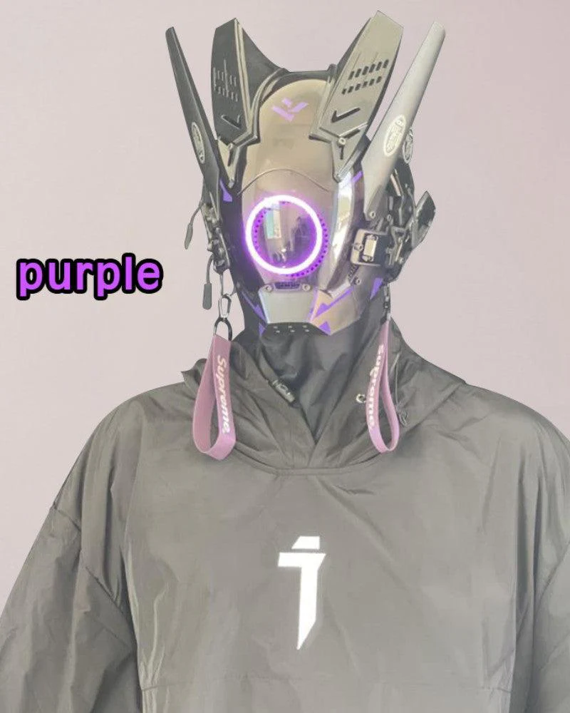 Future Cosplay LED Cyberpunk Helmet Mask - Image 27