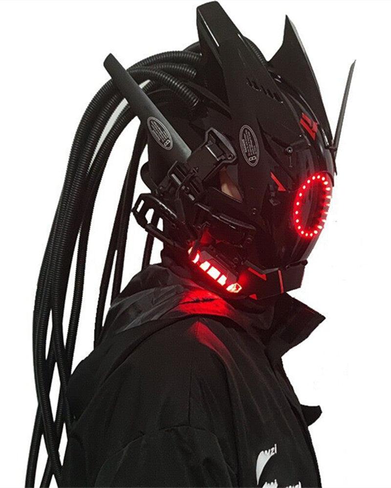 Future Cosplay LED Cyberpunk Helmet Mask - Image 8