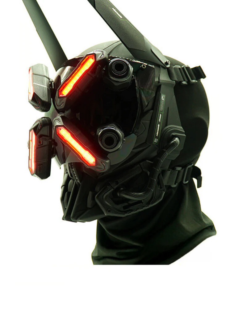 Future Envoy LED Cyberpunk Helmet Mask - Image 3