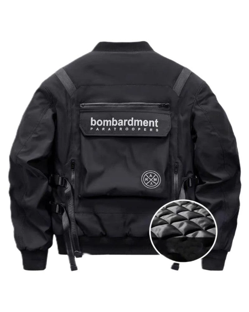 Futuristic Backpack Functional Bomber Jacket - Image 12