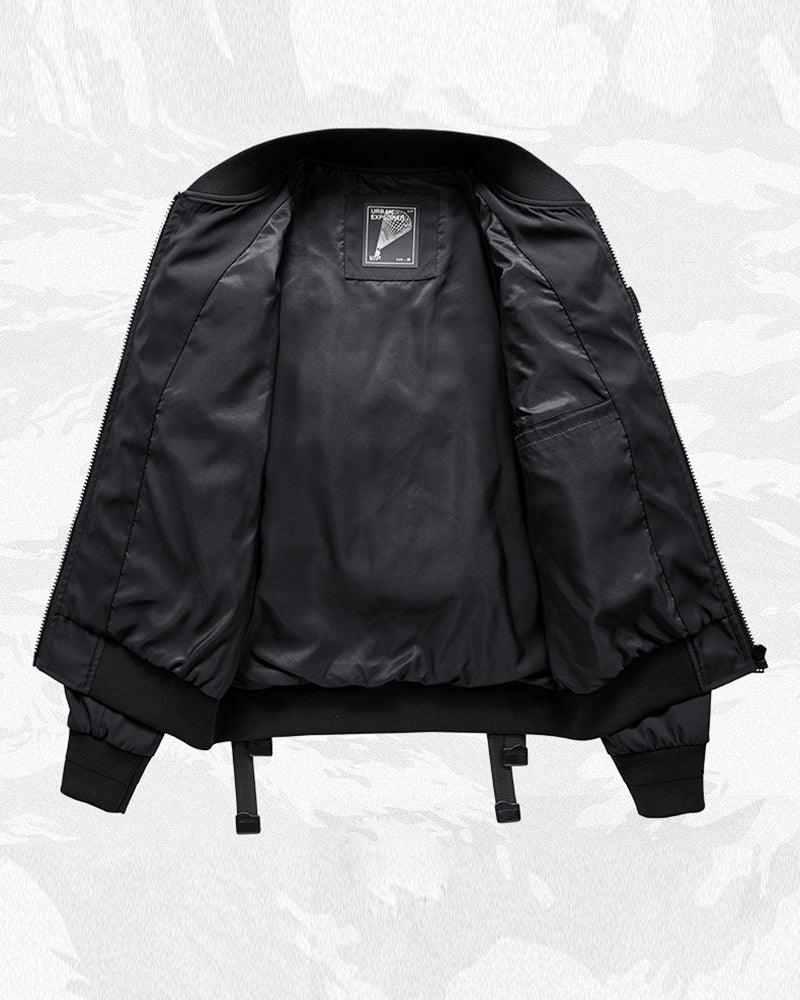 Futuristic Backpack Functional Bomber Jacket - Image 3
