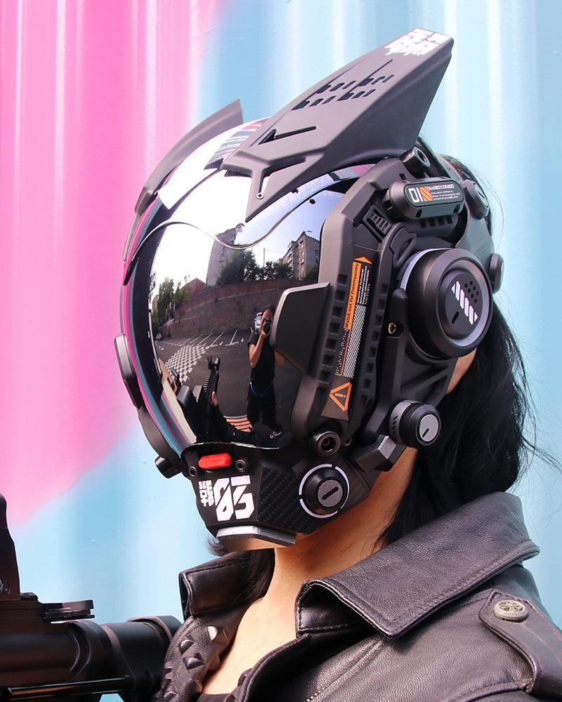 Futuristic Cosplay Cyberpunk Helmet Mask - Image 17