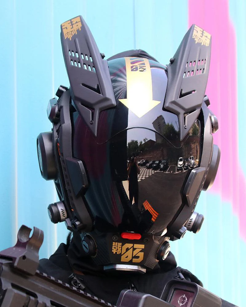 Futuristic Cosplay Cyberpunk Helmet Mask - Image 2