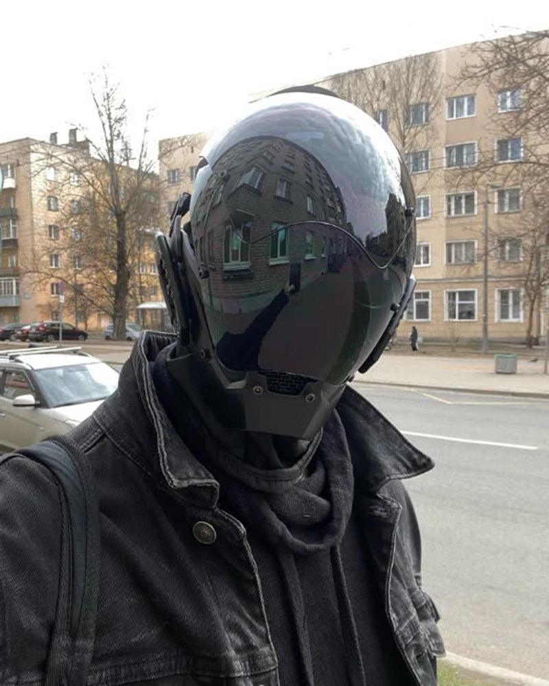 Futuristic Cyberpunk Helmet Mask - Image 11