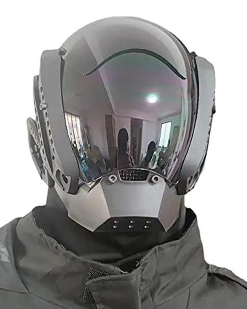 Futuristic Cyberpunk Sci Fi Helmet Mask - Image 2