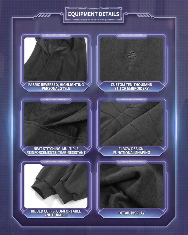 Futuristic Darkwear Sorcerer Utility Hoodie - Image 11