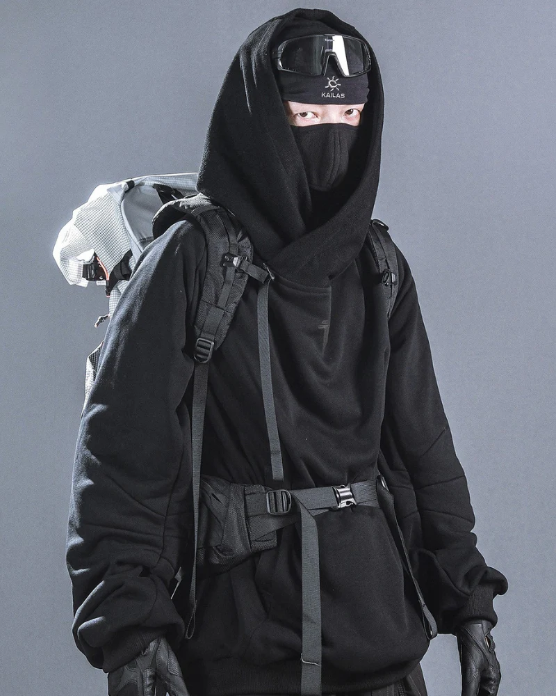 Futuristic Darkwear Sorcerer Utility Hoodie - Image 5