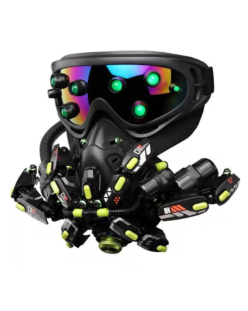 Futuristic Led Cyberpunk Goggles And Mask (Sold Separately） - Image 15