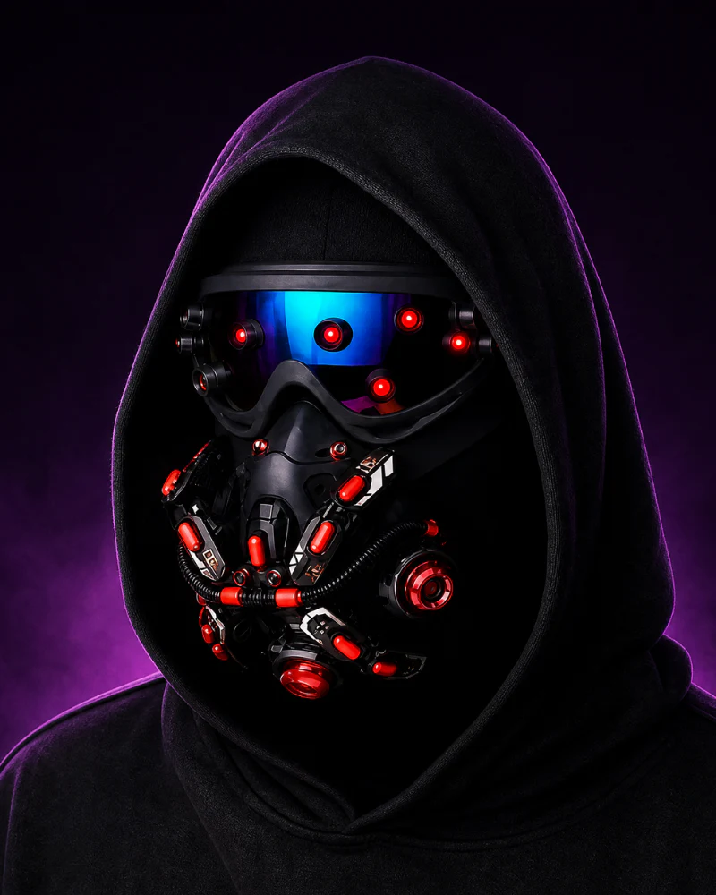 Futuristic Led Cyberpunk Goggles And Mask (Sold Separately） - Image 33
