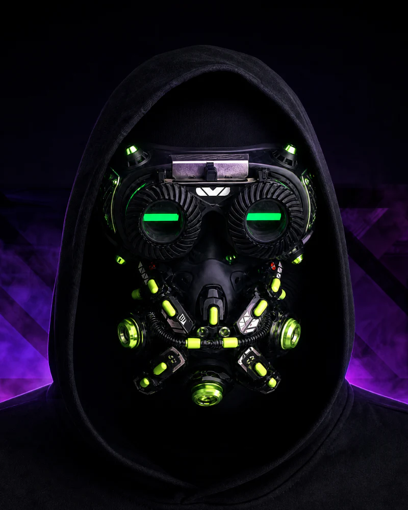 Futuristic Led Cyberpunk Goggles And Mask (Sold Separately） - Image 34