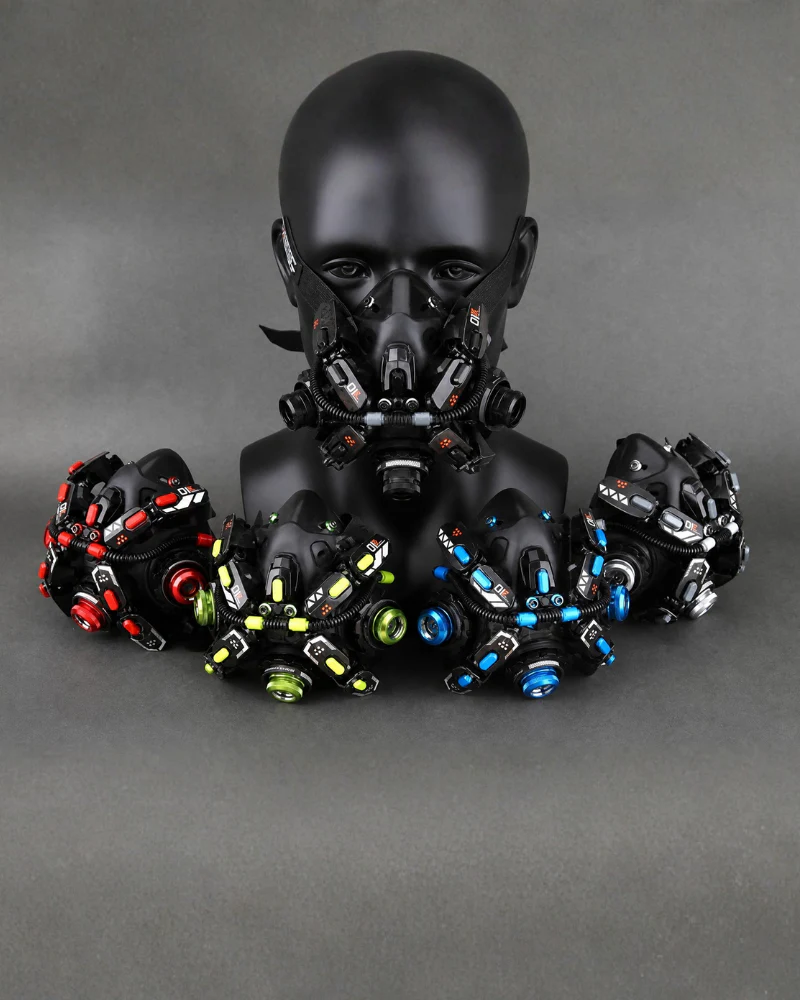 Futuristic Led Cyberpunk Goggles And Mask (Sold Separately） - Image 35