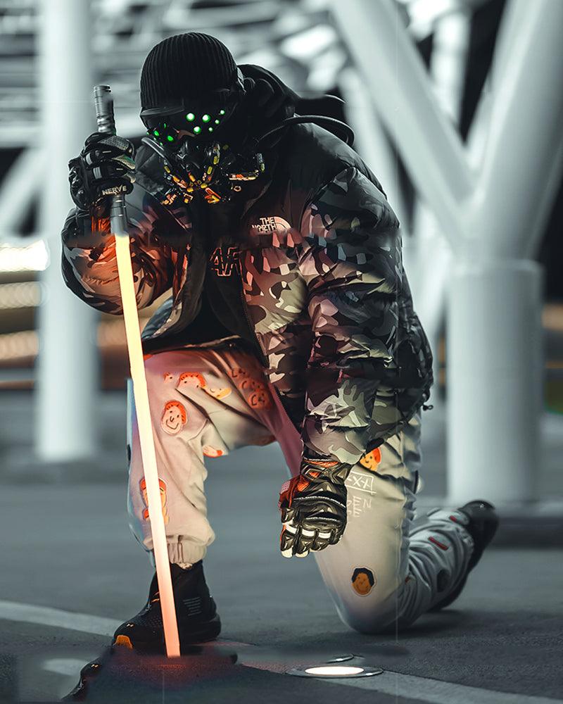 Futuristic Led Cyberpunk Goggles And Mask (Sold Separately） - Image 4