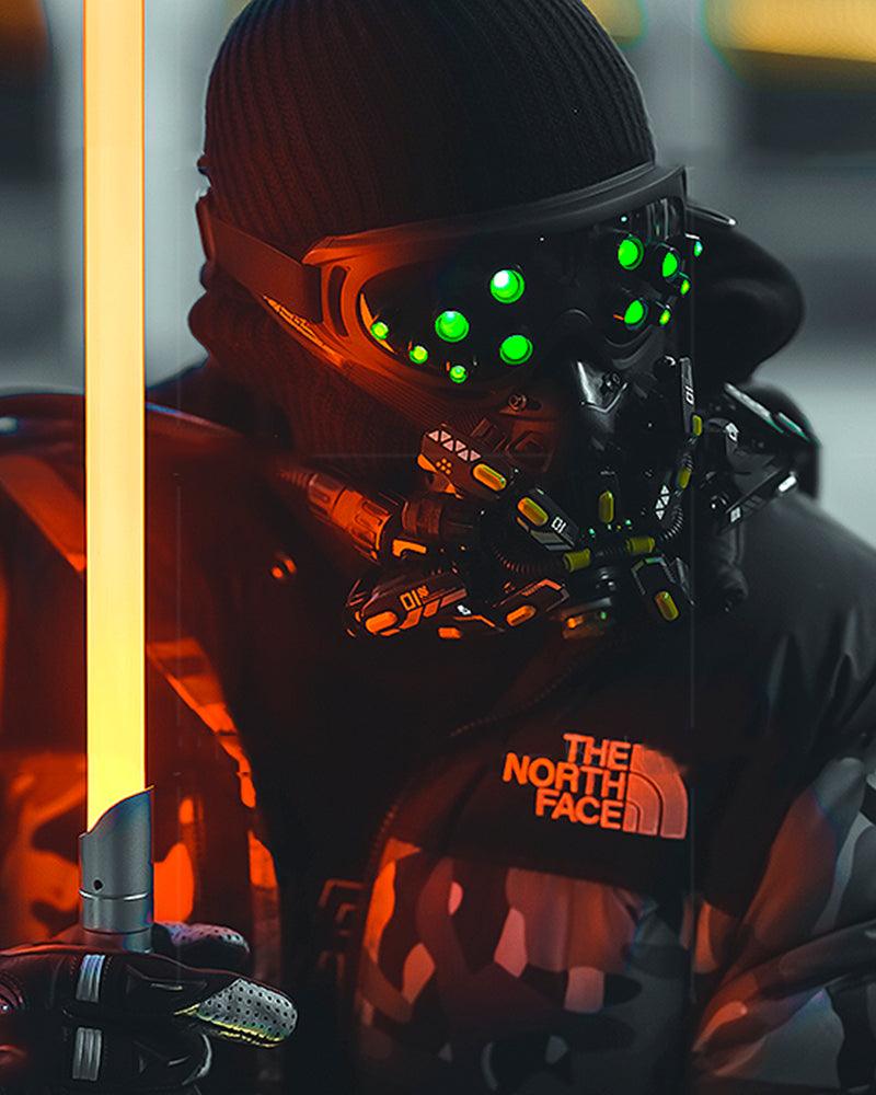 Futuristic Led Cyberpunk Goggles And Mask (Sold Separately） - Image 5