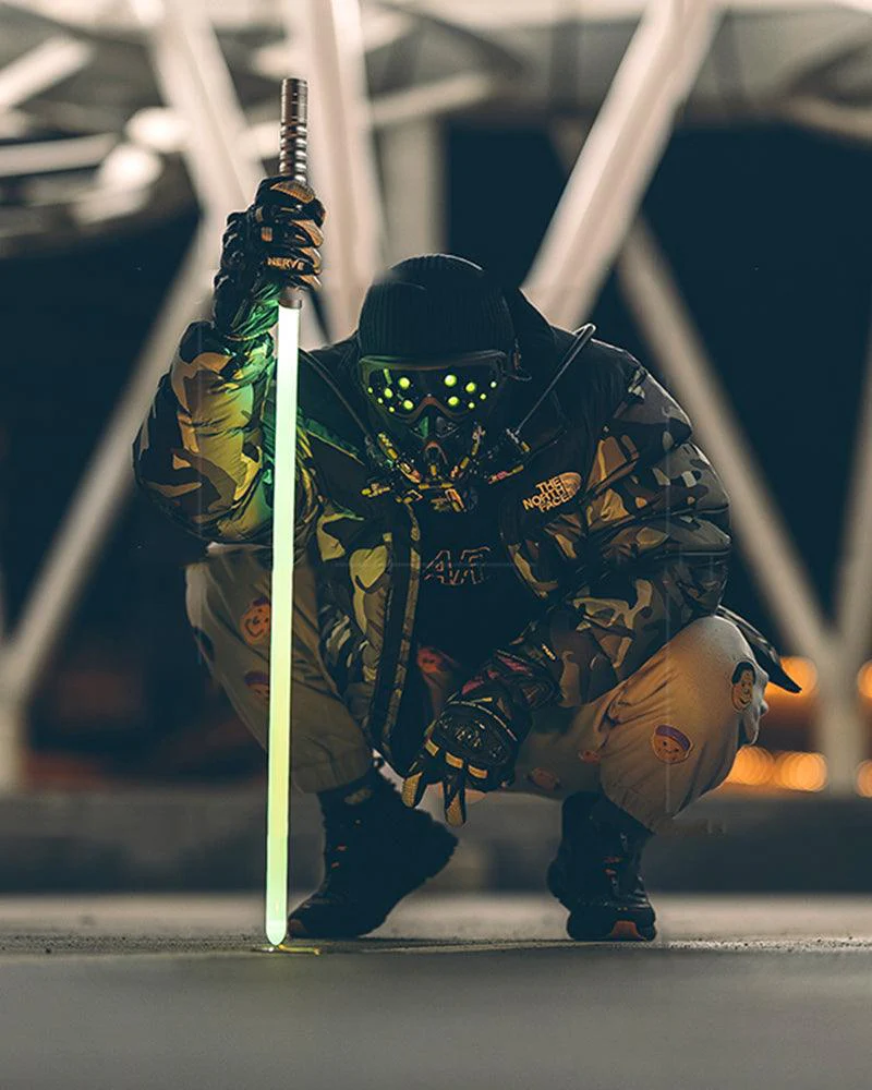 Futuristic Led Cyberpunk Goggles And Mask (Sold Separately） - Image 6