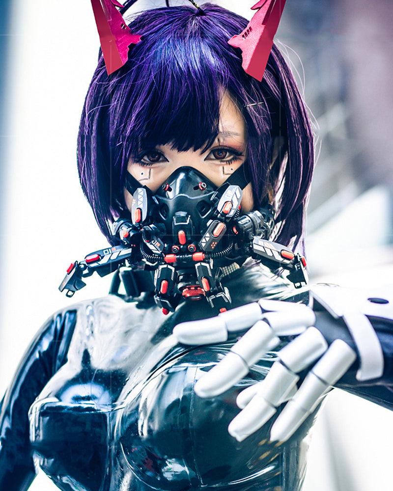 Futuristic Led Cyberpunk Goggles And Mask (Sold Separately） - Image 7