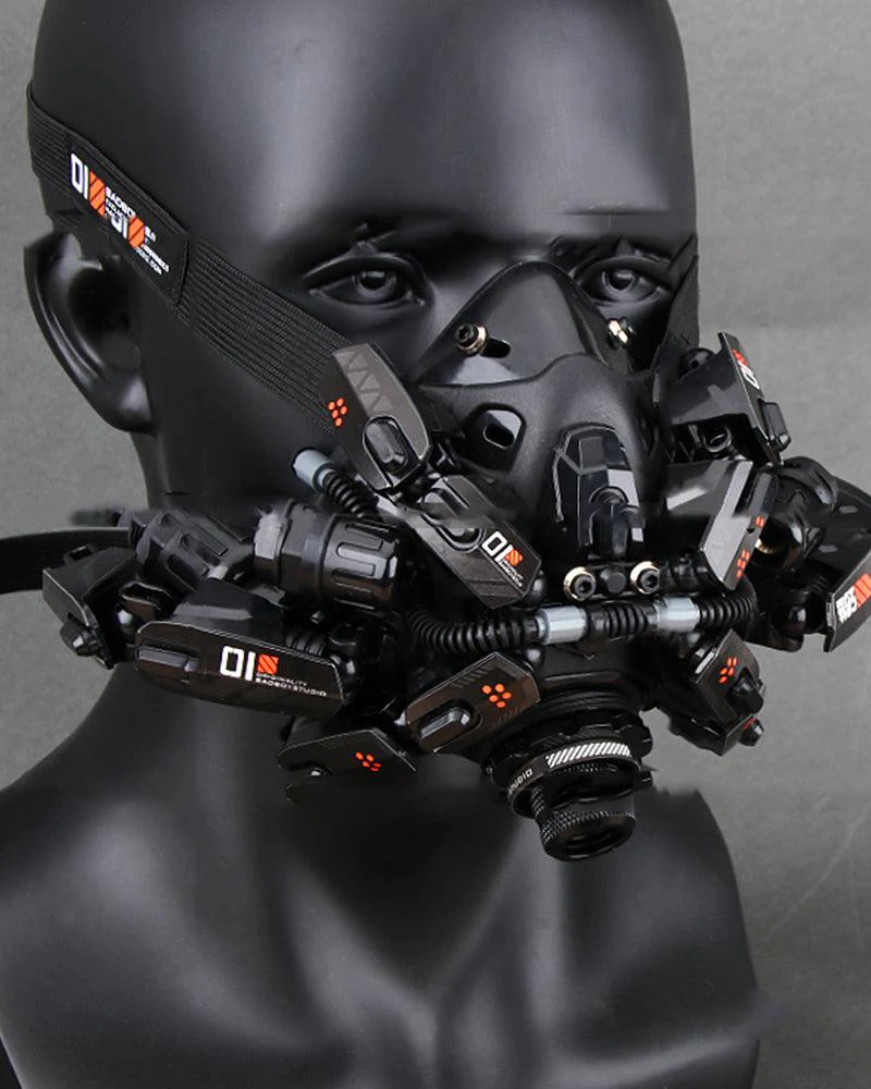 Futuristic Led Cyberpunk Goggles And Mask (Sold Separately） - Image 8