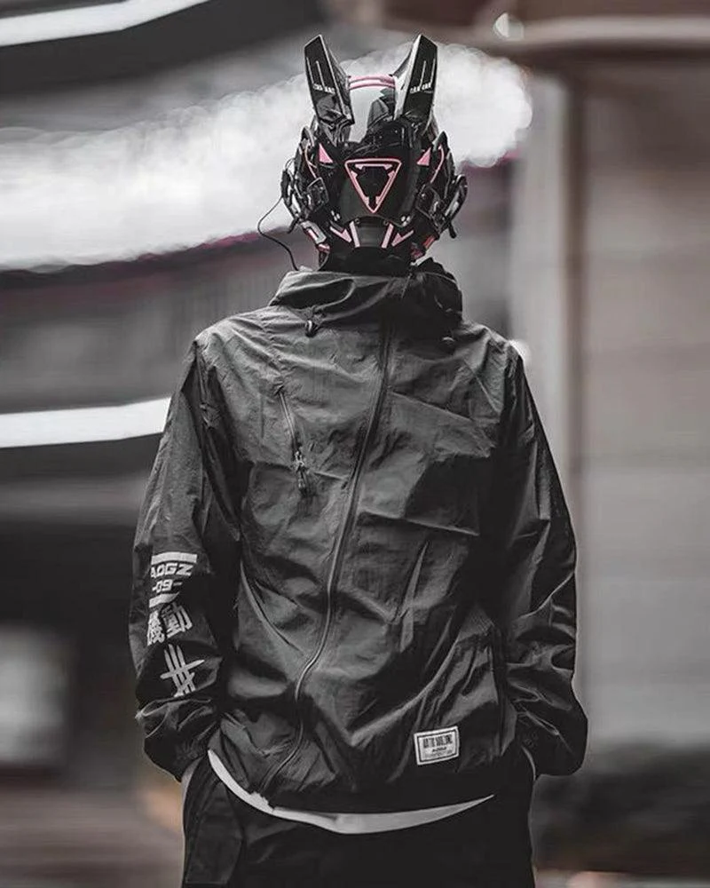 Futuristic LED Sci Fi Cyberpunk Helmet Mask - Image 12