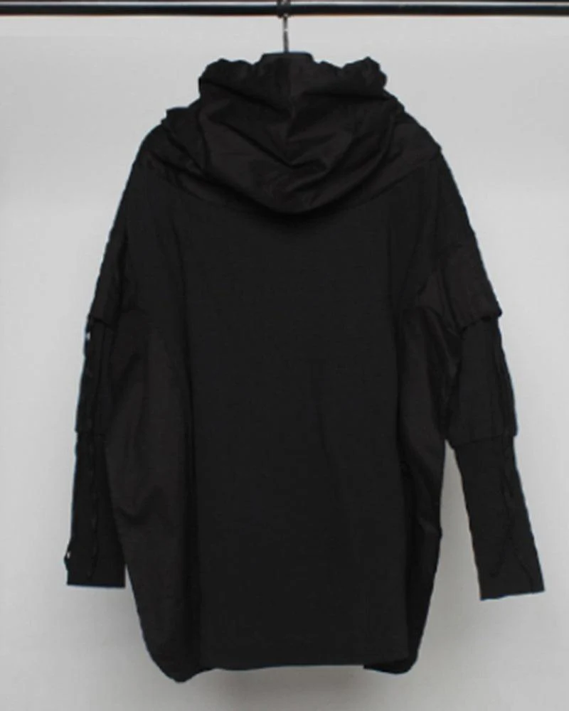 Futuristic Streetwear Ninja Cape Hoodie - Image 11