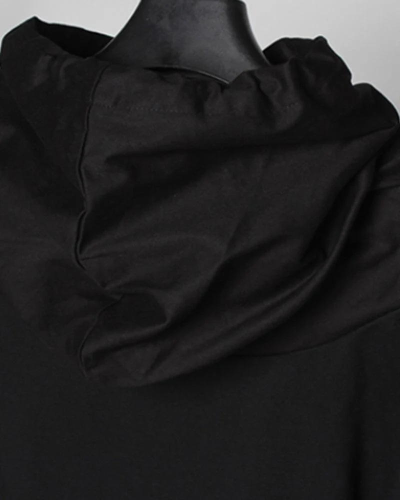 Futuristic Streetwear Ninja Cape Hoodie - Image 13