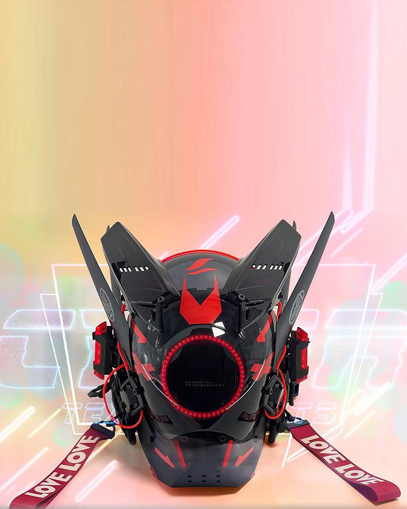 Futuristic Warrior LED Cyberpunk Helmet Mask - Image 20