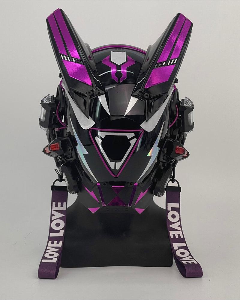 Futuristic Warrior LED Cyberpunk Helmet Mask - Image 22