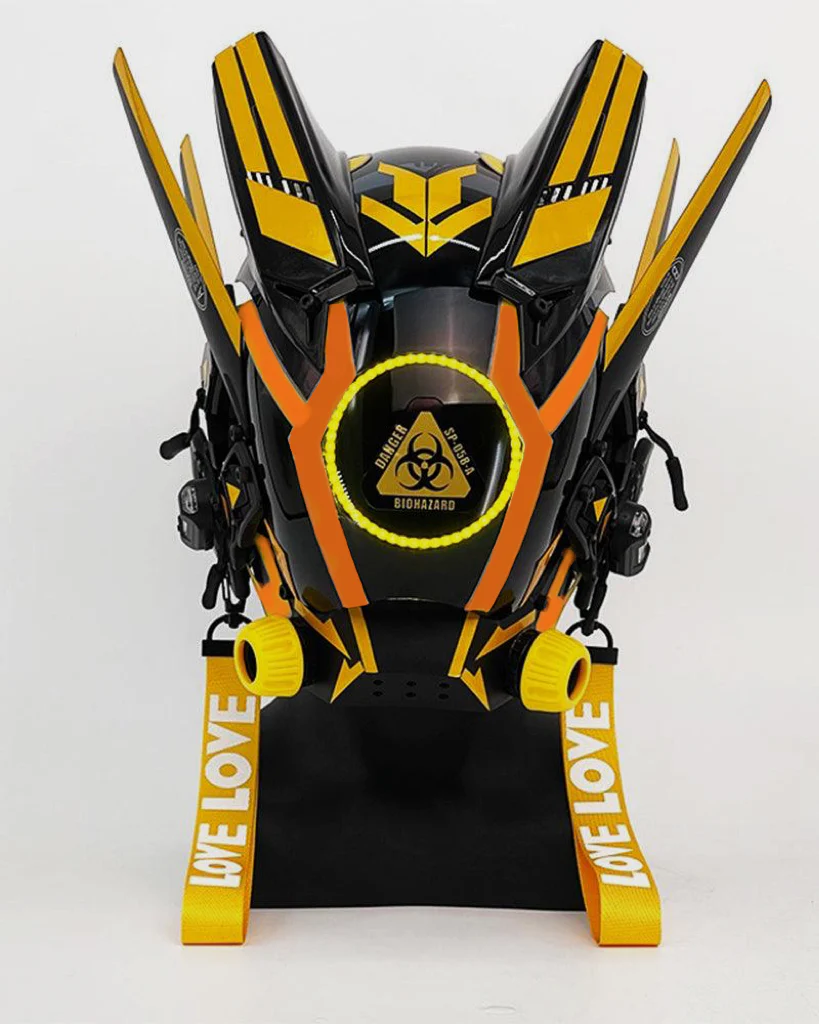 Futuristic Warrior LED Cyberpunk Helmet Mask - Image 8