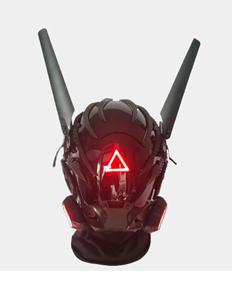 Futuristic Wing Cyberpunk Sci Fi Helmet Mask - Image 6